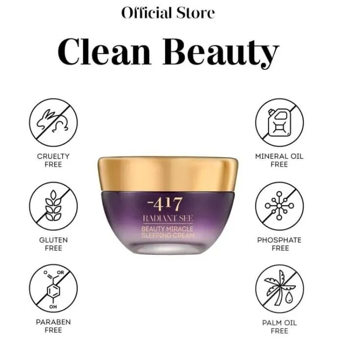 -417 Dead Sea Anti-aging Hydrating Moisturizing Calming Vegan Night Cream (50ml/1.6oz)