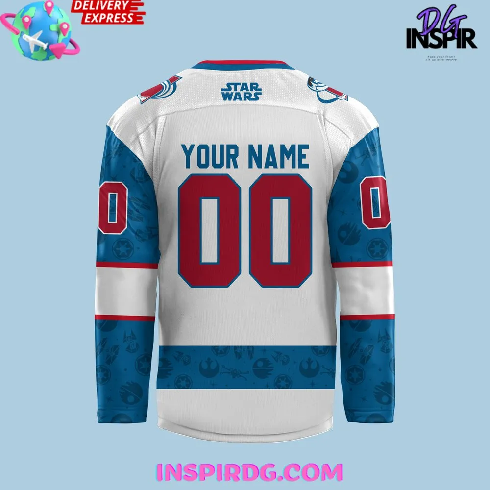 -Colorado Avalanche x Star Wars Night 2024 Custom Hockey Jersey