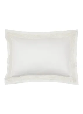 -----------FRETTE ---- ------------ ----Affinity Jacquard Boarder Pillow Case — Milk --