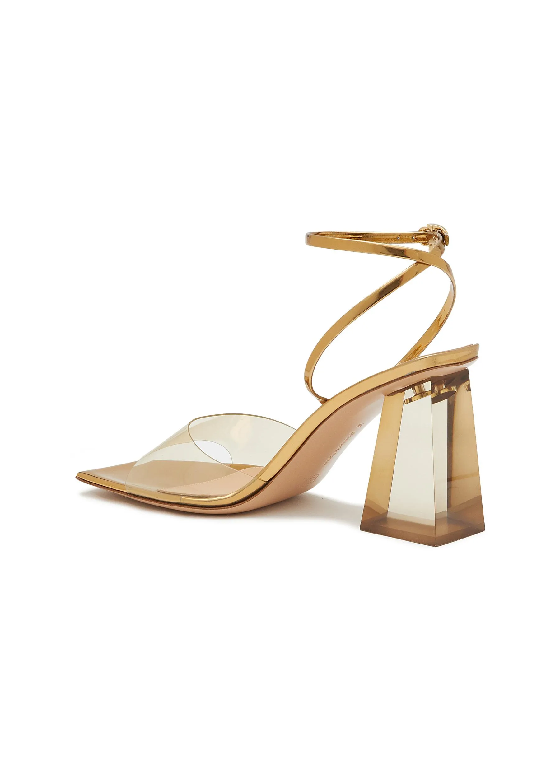 -----------GIANVITO ROSSI  ---- ------------ ----85 TPU Strap Heeled Sandals --