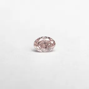 0.15ct 3.96x2.77x1.80mm GIA SI2 Fancy Pink Oval Brilliant  24089-01