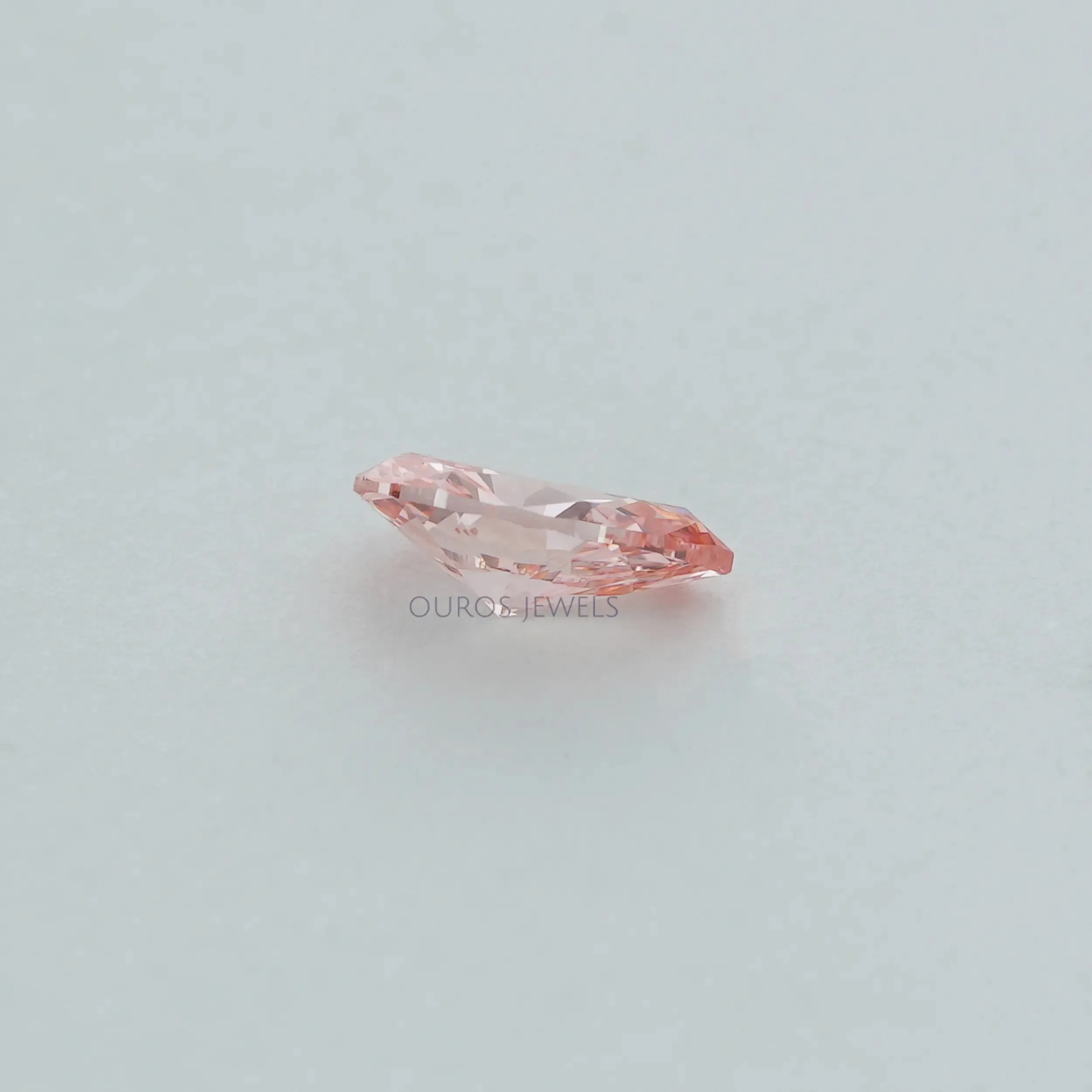 0.42 Carat Each Pink Pear Lab Grown Diamond