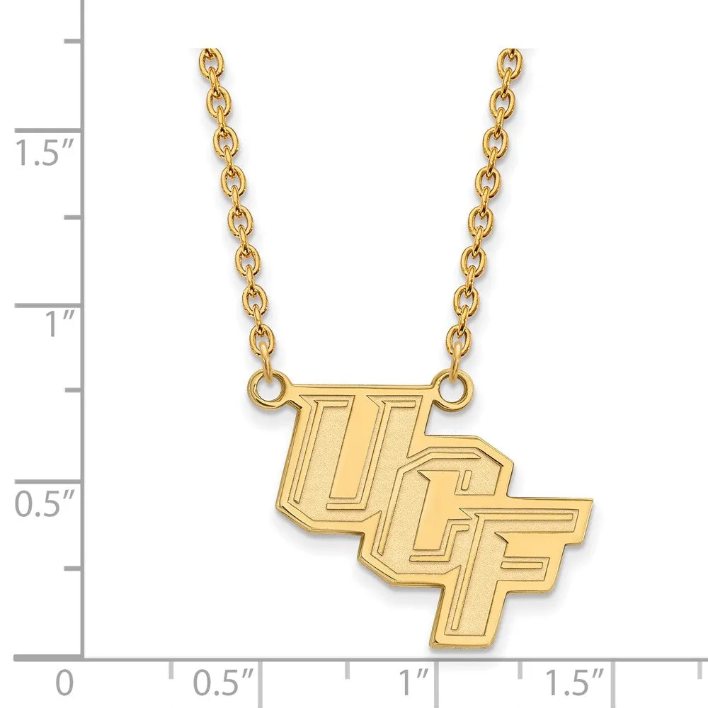 10k Yellow Gold Central Florida Large Pendant Necklace
