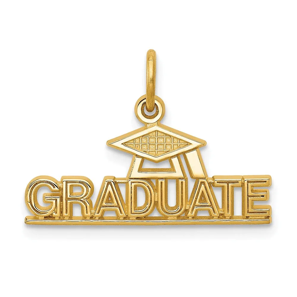 14k Yellow Gold Graduate Charm