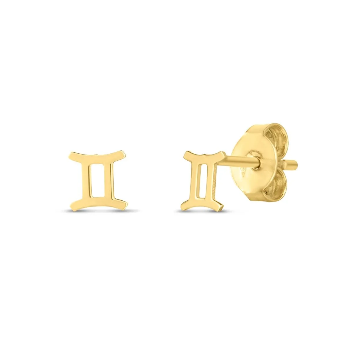 14kt Gold Zodiac Stud Earrings