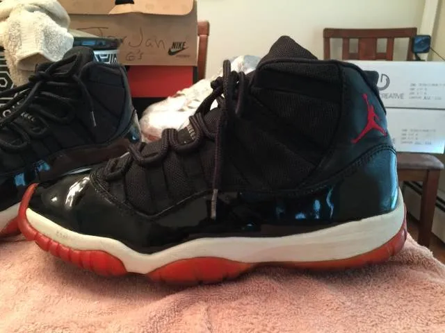 1995 nike air jordan 11 xi original og playoff bred