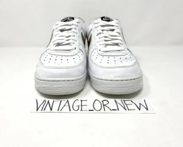 2019 Nike Air Force 1 Low Retro PRM QS Ivory Snake AO163...