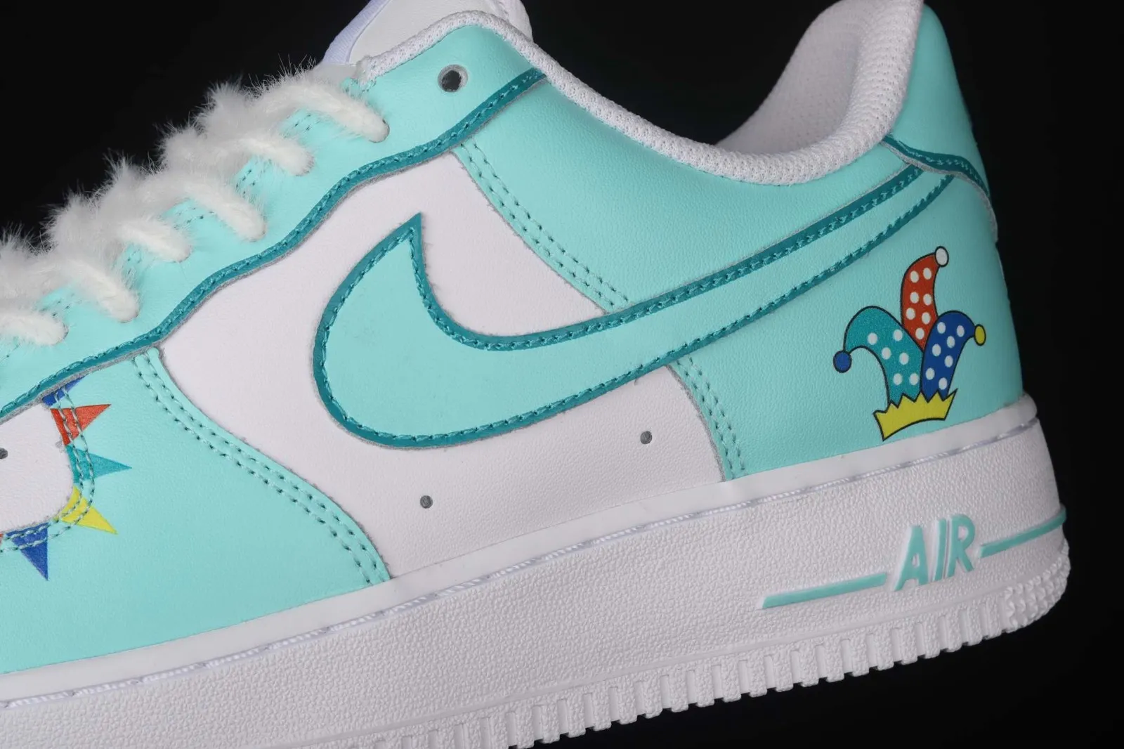 2021 Nike Air Force 1 07 Low White Green Clown Multi Color CW2288-146