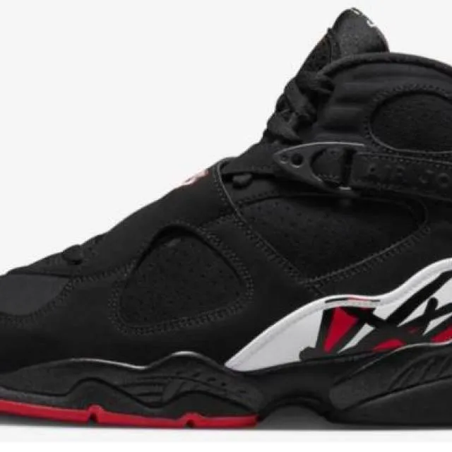 2023 Nike Air Jordan 8 Retro Playoffs Black True Red
