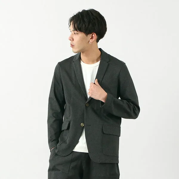 【30％OFF】RE MADE IN TOKYO JAPAN（アールイー） ドレスジャージー ジャケット / メンズ / セットアップ / テーラードジャケット / 日本製 / DRESS JERSEY JACKET【セール】