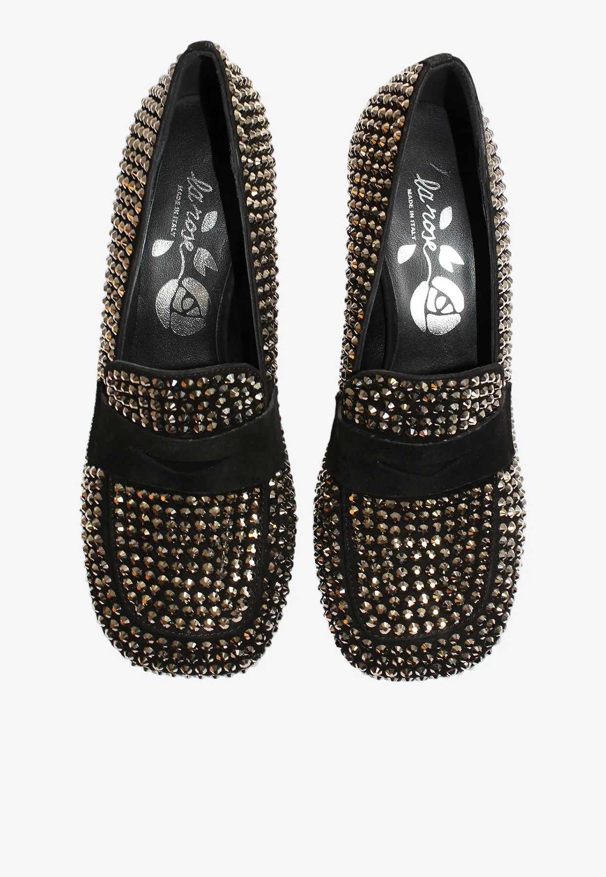 50 Crystal Embellished Loafers