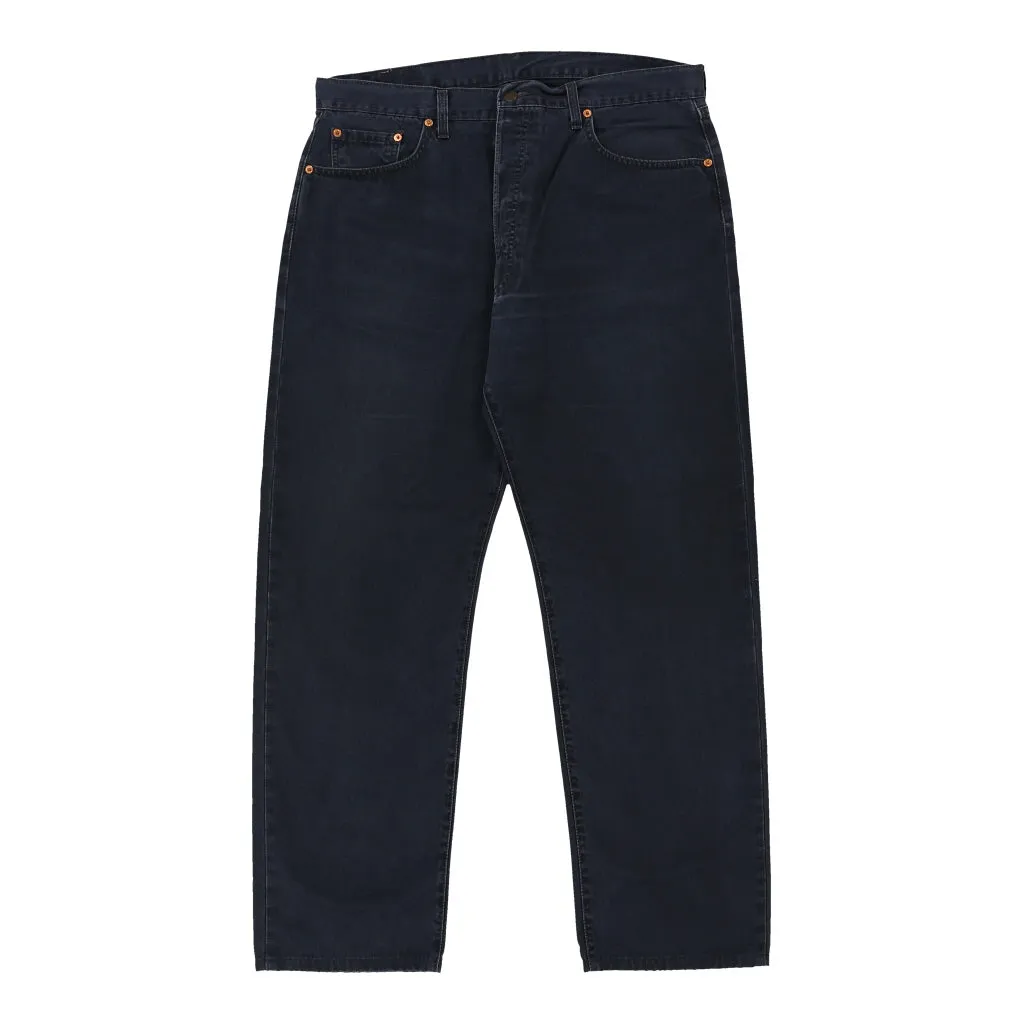 551 White Tab Levis Trousers - 38W 31L Navy Cotton