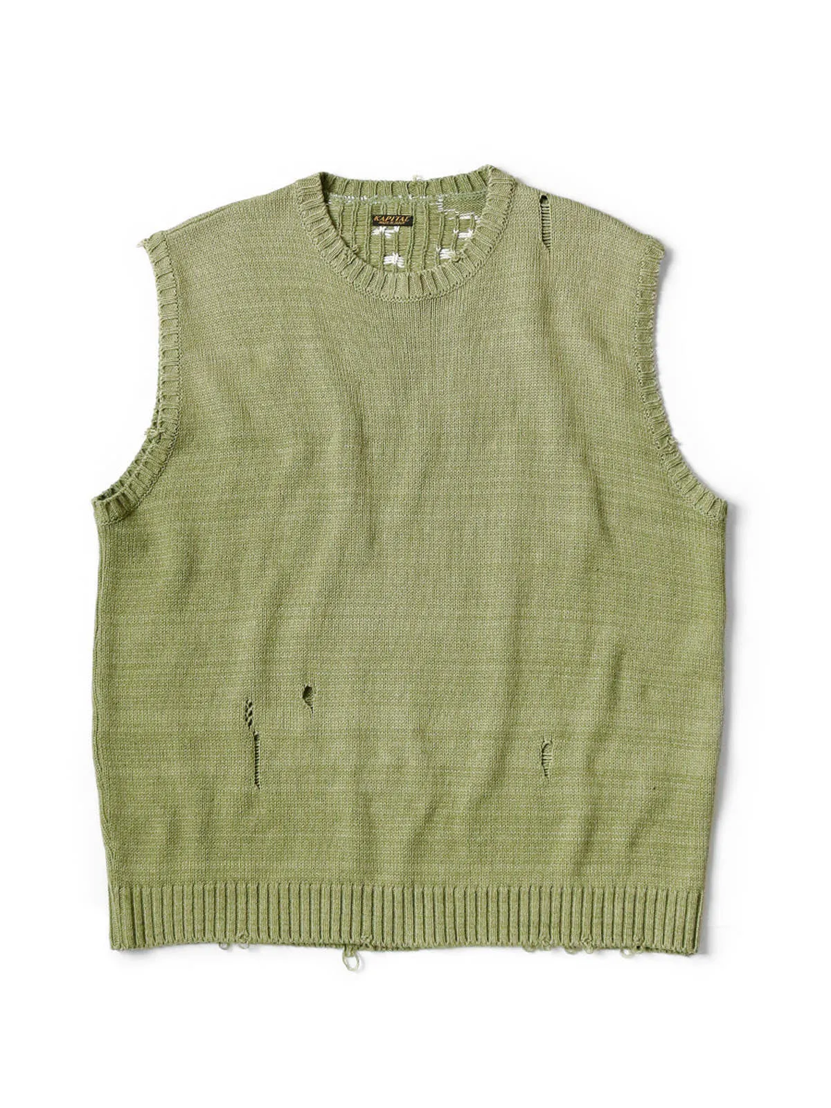 5G Cotton Knit BONE Vest - Khaki
