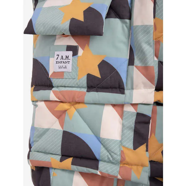 7AM Enfant Evolution® 212 Quilt Print Zipped Blanket, Copenhagen