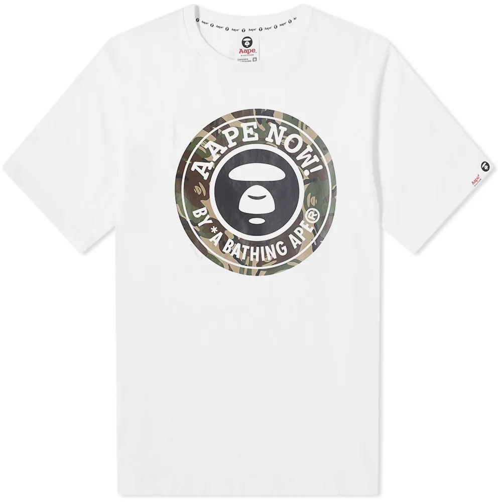 AAPE Green Camo Starbuck TeeWhite