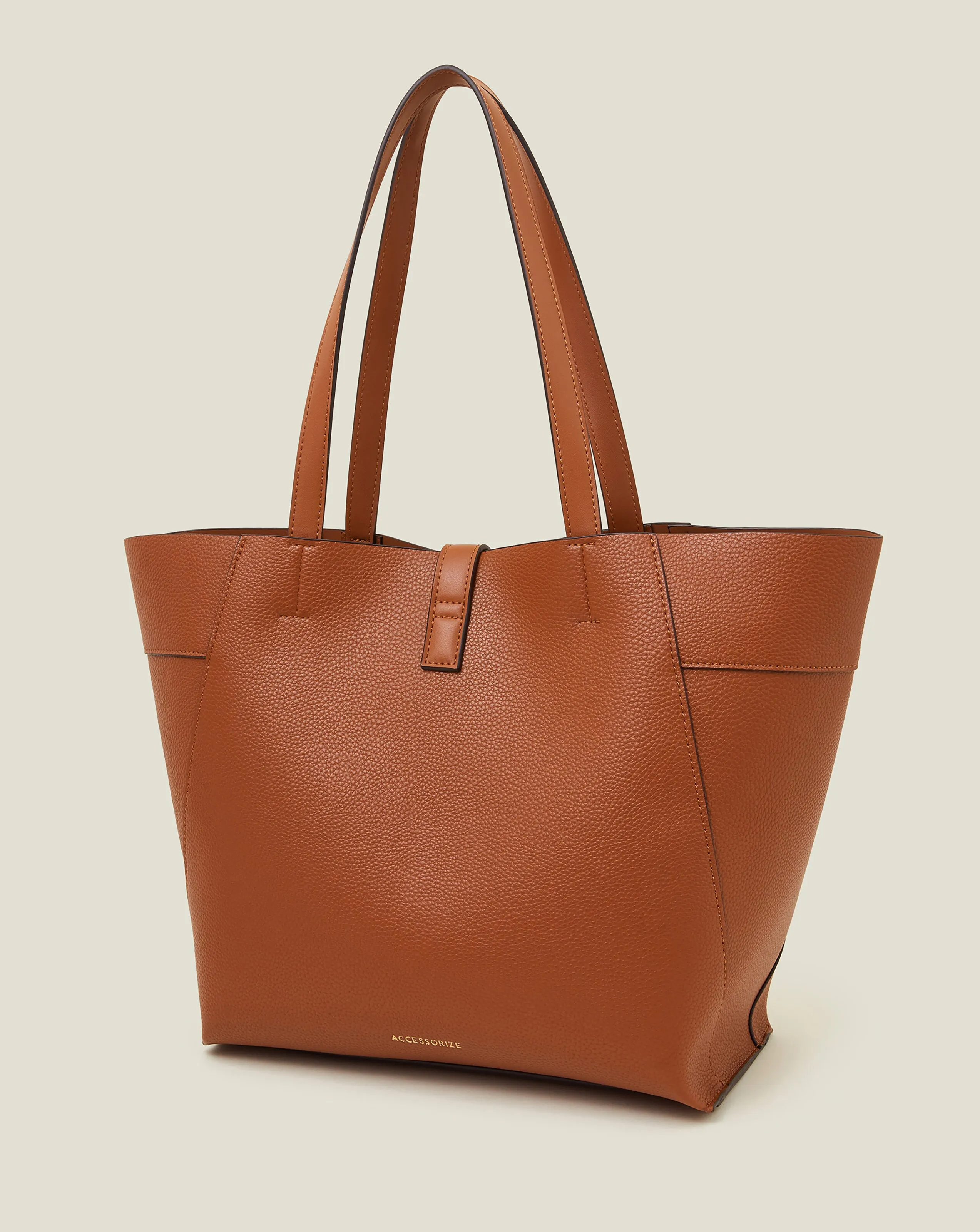 Accessorize Metal Detail Large Tote Bag | Simply Be