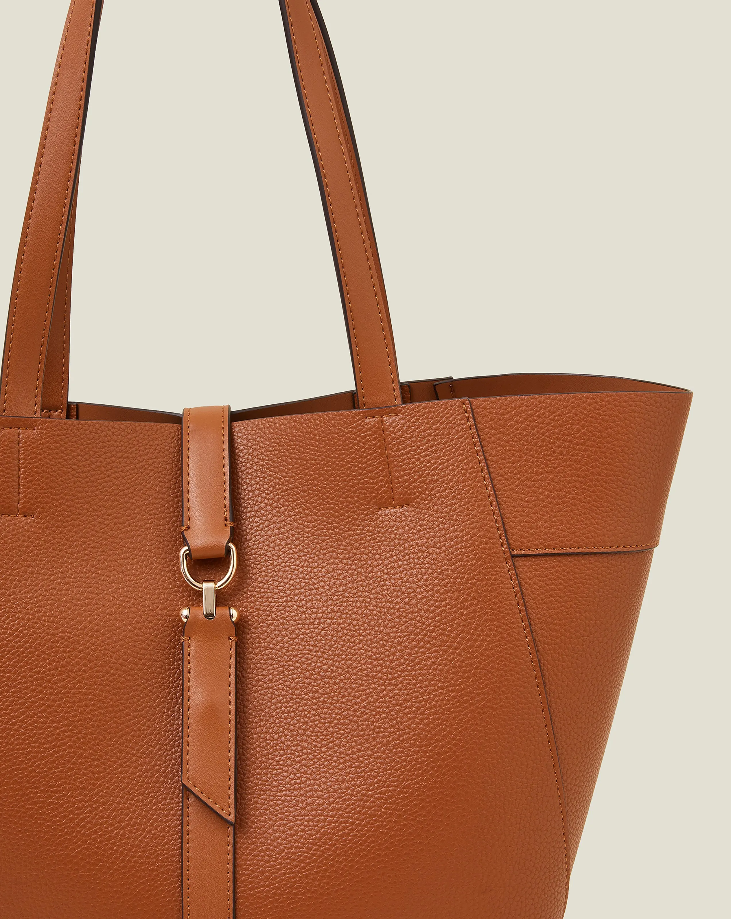 Accessorize Metal Detail Large Tote Bag | Simply Be