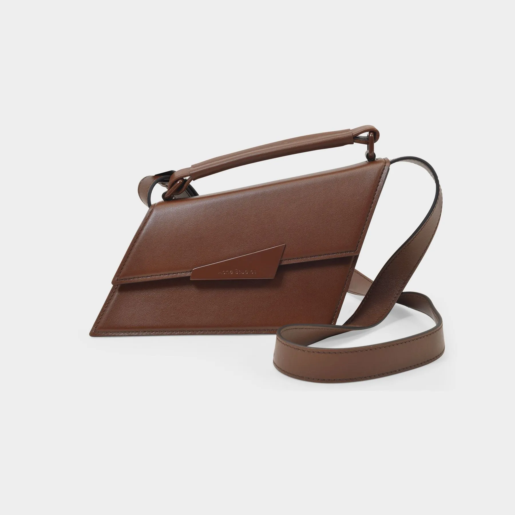 Acne Studios  Distorted Bag in Brown Leather