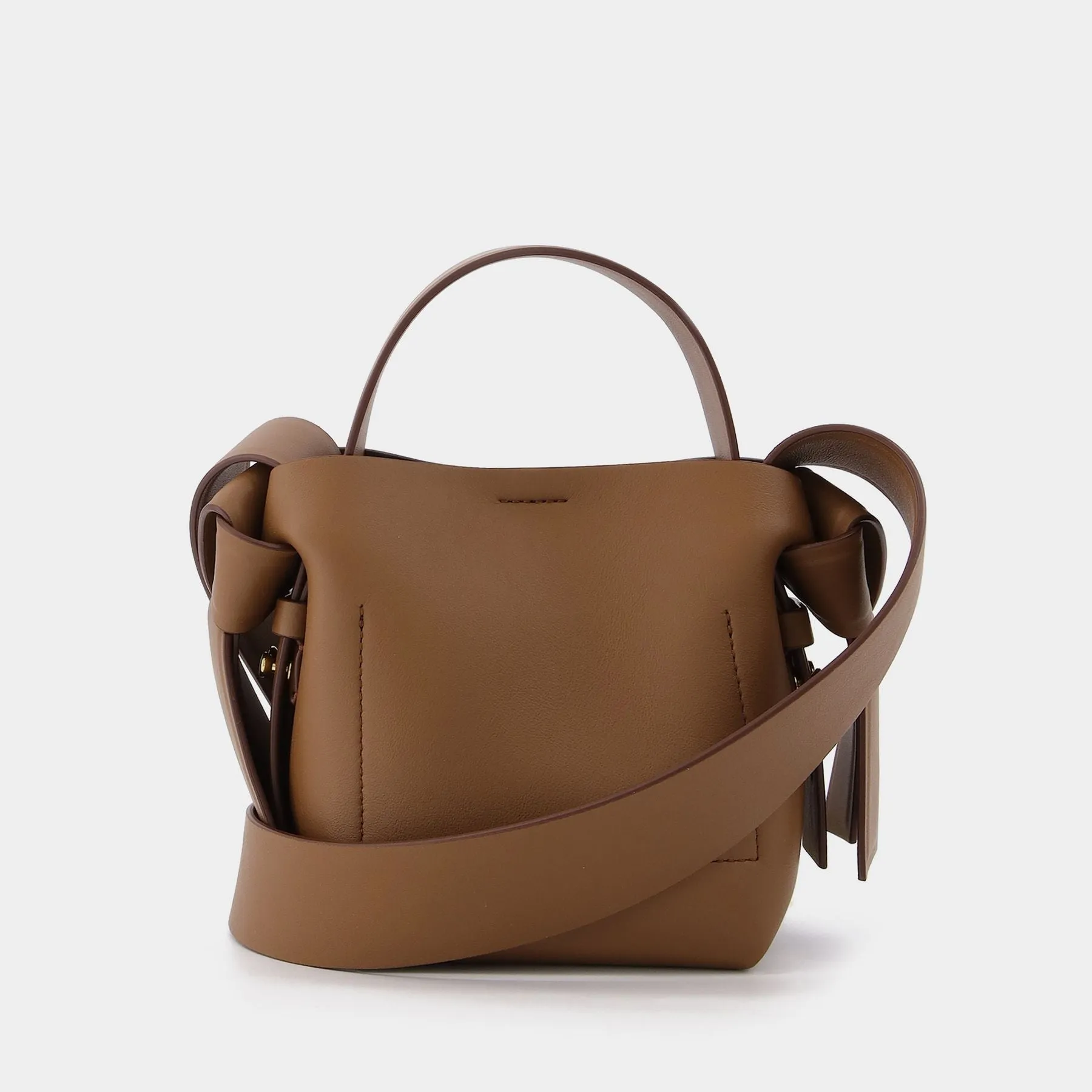 Acne Studios  Musebi Micro Tote Bag in Brown Leather