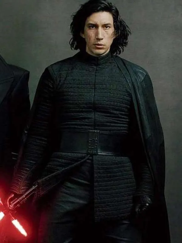 Adam Driver Star Wars The Last Jedi Kylo Ren Black Jacket