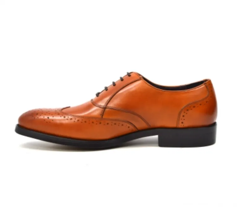 Adam Leather Mens Dress Shoes - British Collection with Oxford Leather Upper and Cushion Sole