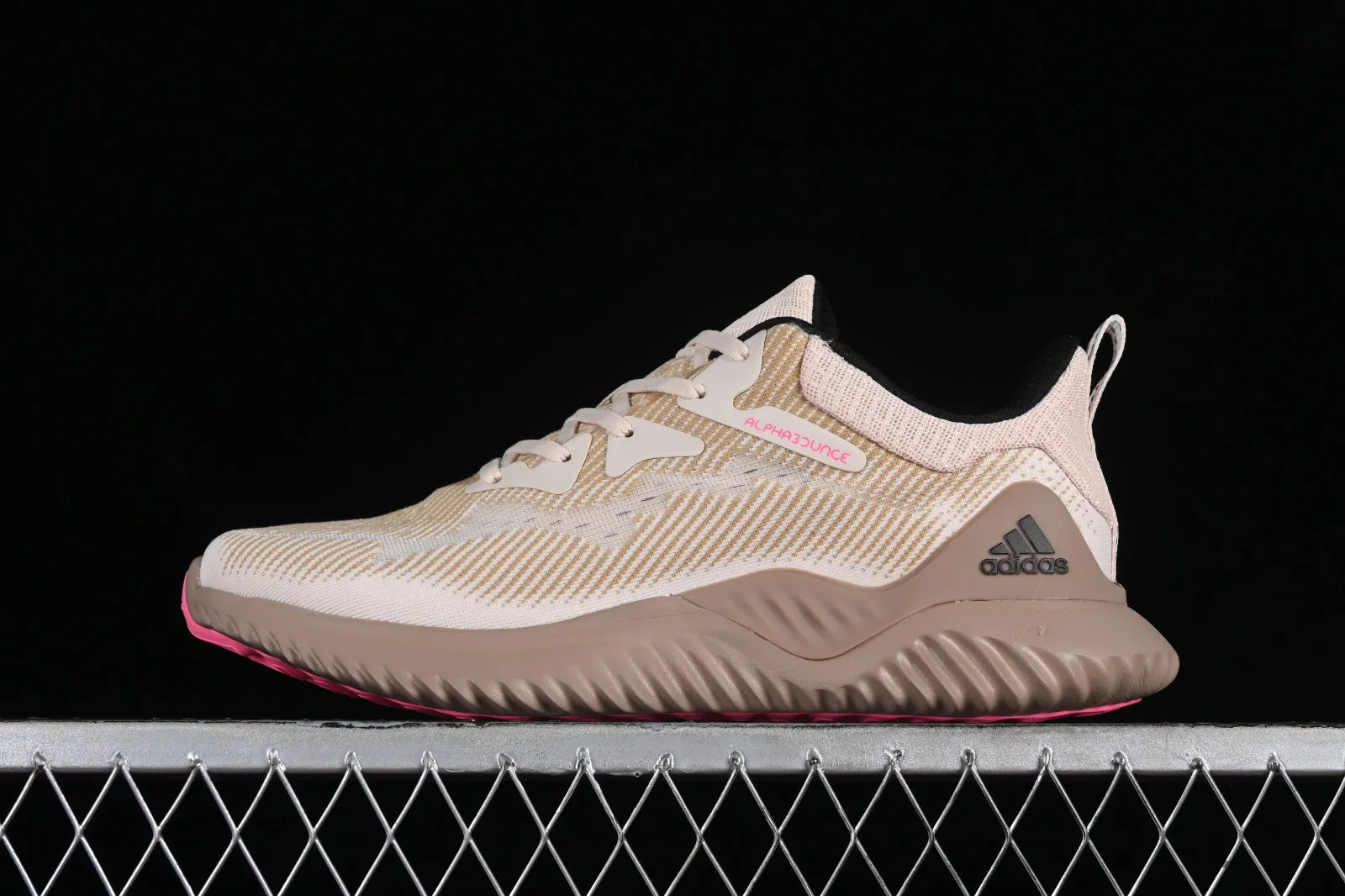 Adidas AlphaBounce Beyond M Brown Core Black Pink CG4367