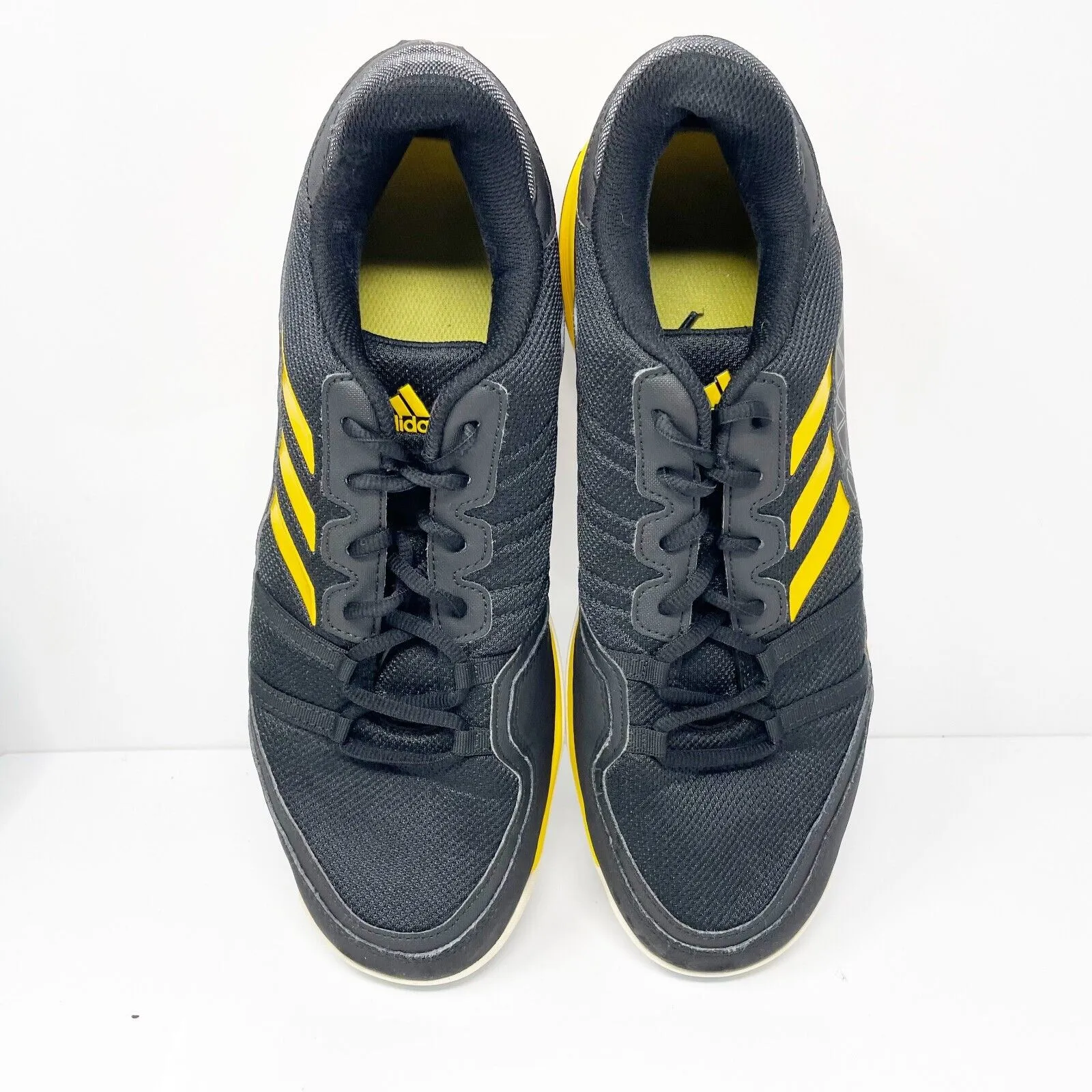 Adidas Mens Barricade Court BY1648 Black Running Shoes Sneakers Size 11.5