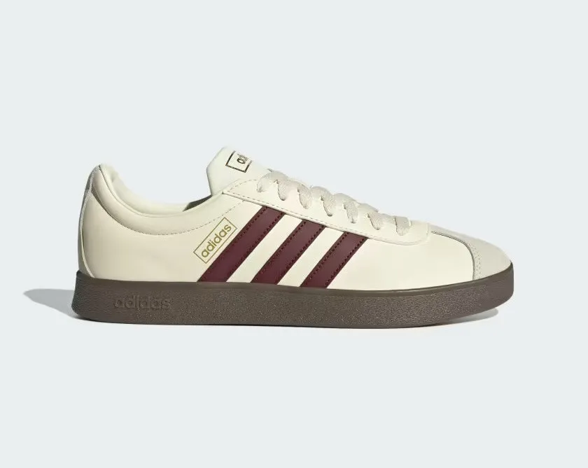 Adidas neo VL Court 2.0 Off White Dark Red Brown JH5062