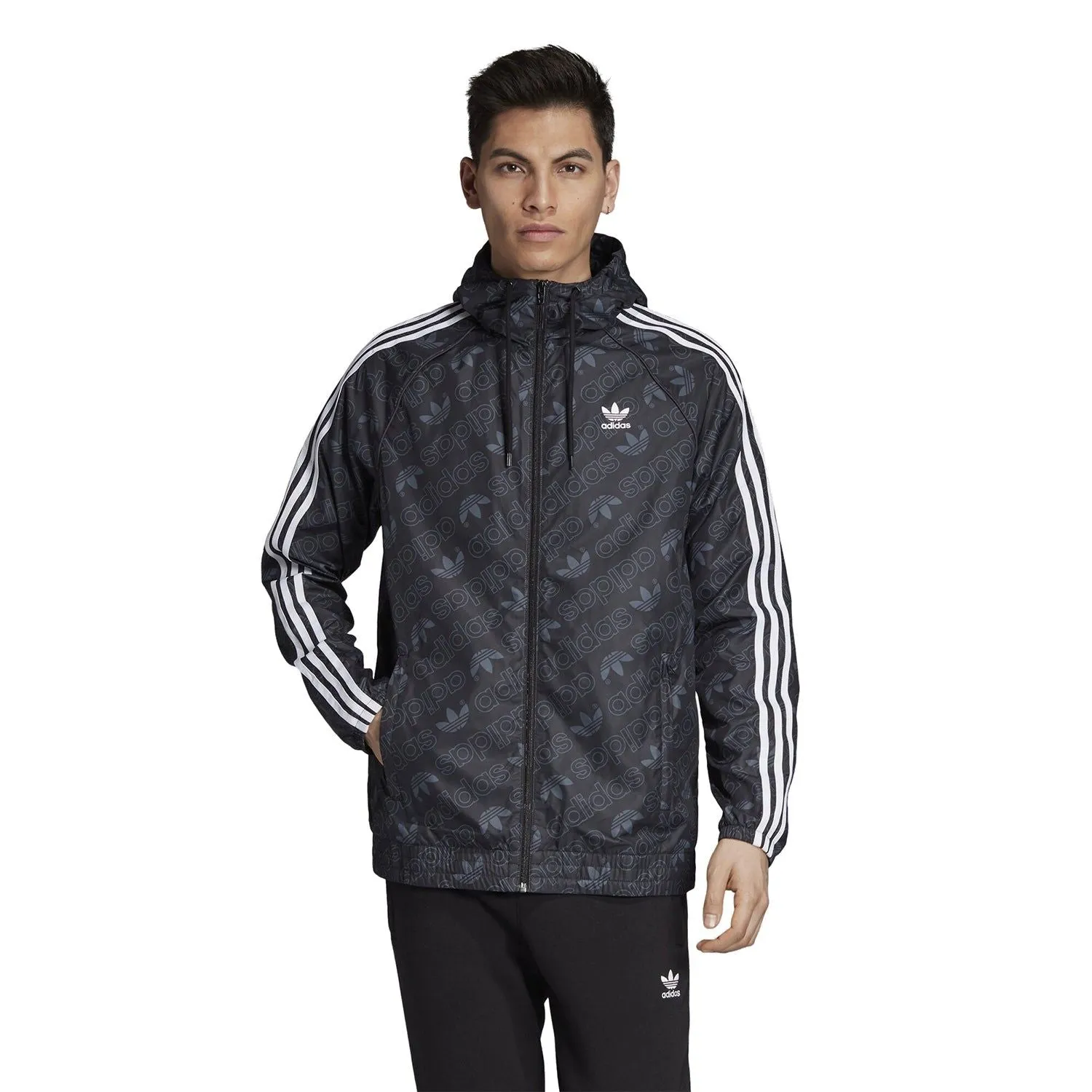 adidas Originals Monogram Windbreaker - Black