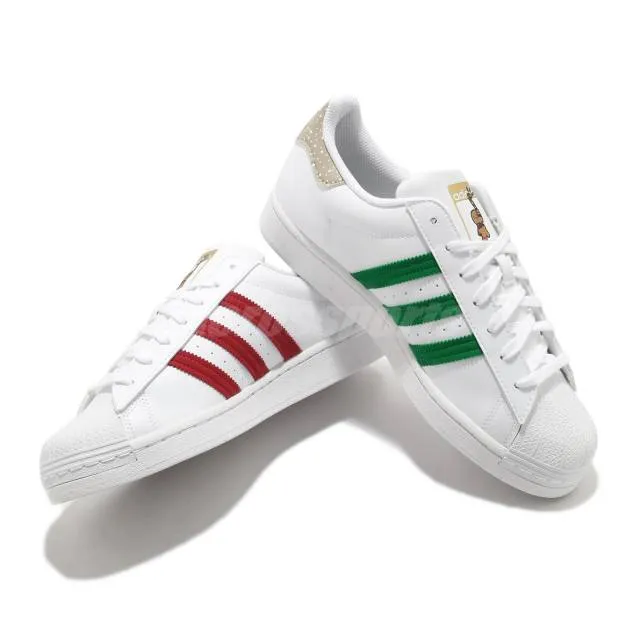 Adidas originals superstar w xmas gingerbread man white men women unisex fz5462
