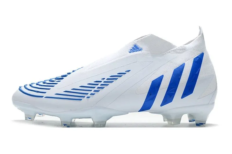 adidas Predator Edge + FG - White / Hi-Res Blue