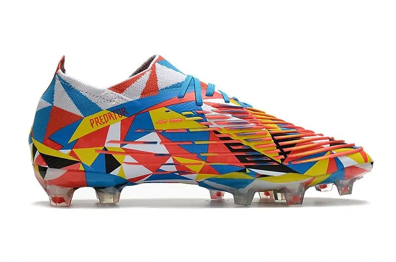 adidas Predator Edge.1 Low FG Geometric Pack LIMITED EDITION - Bright Blue/Team Yellow/Solar Red