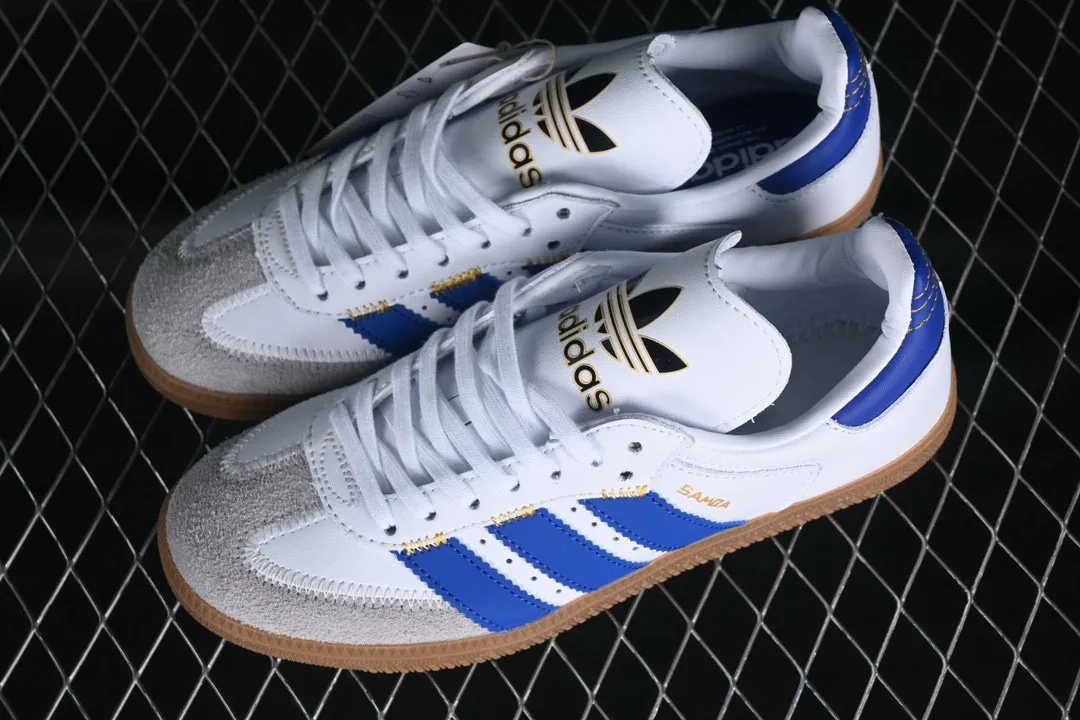 Adidas Samba OG Cloud White Navy Blue Grey Brown IE1813