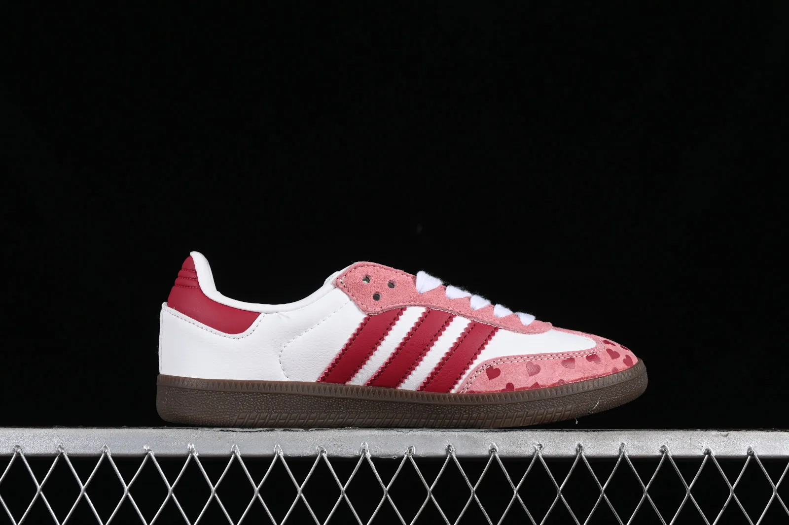 Adidas Samba OG Red Pink Cloud White Brown FW2414