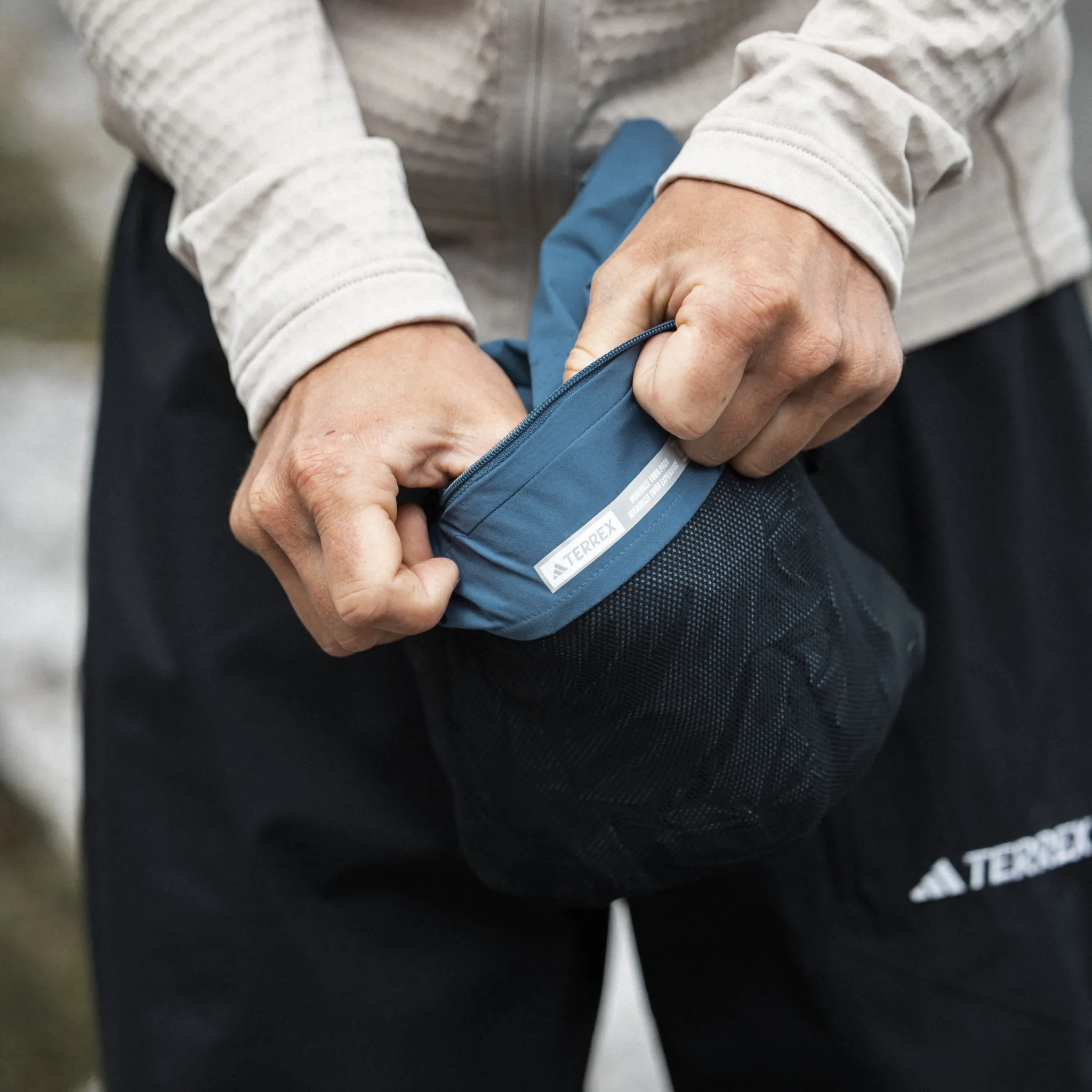 Adidas Terrex Multi Rain.RDY 2.5-Layer Rain Jacket (Blue)