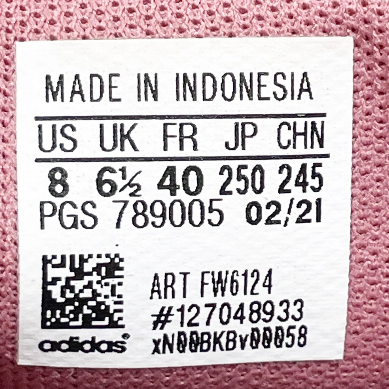 Adidas Womens Galaxy 5 FW6124 Pink Running Shoes Sneakers Size 8