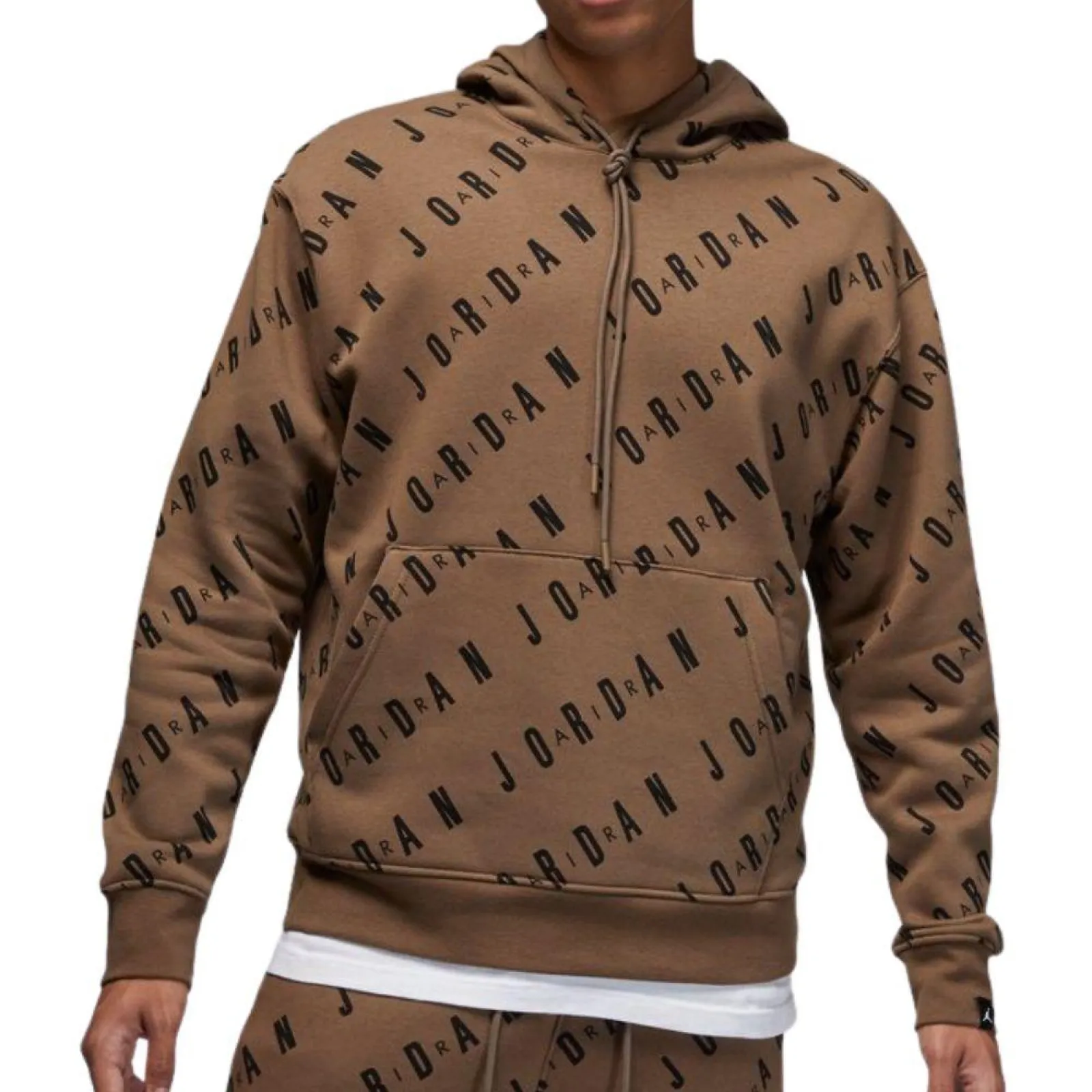 Air Jordan Essentials Multi Logo Fleece Hoodie ''Palomino''