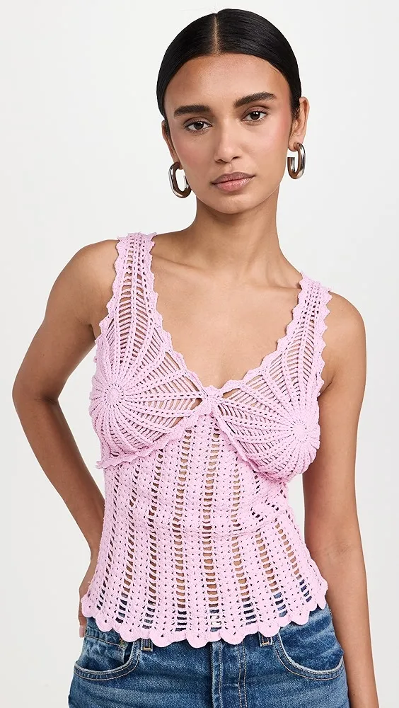 AKNVAS   Gwen Crochet Tank 