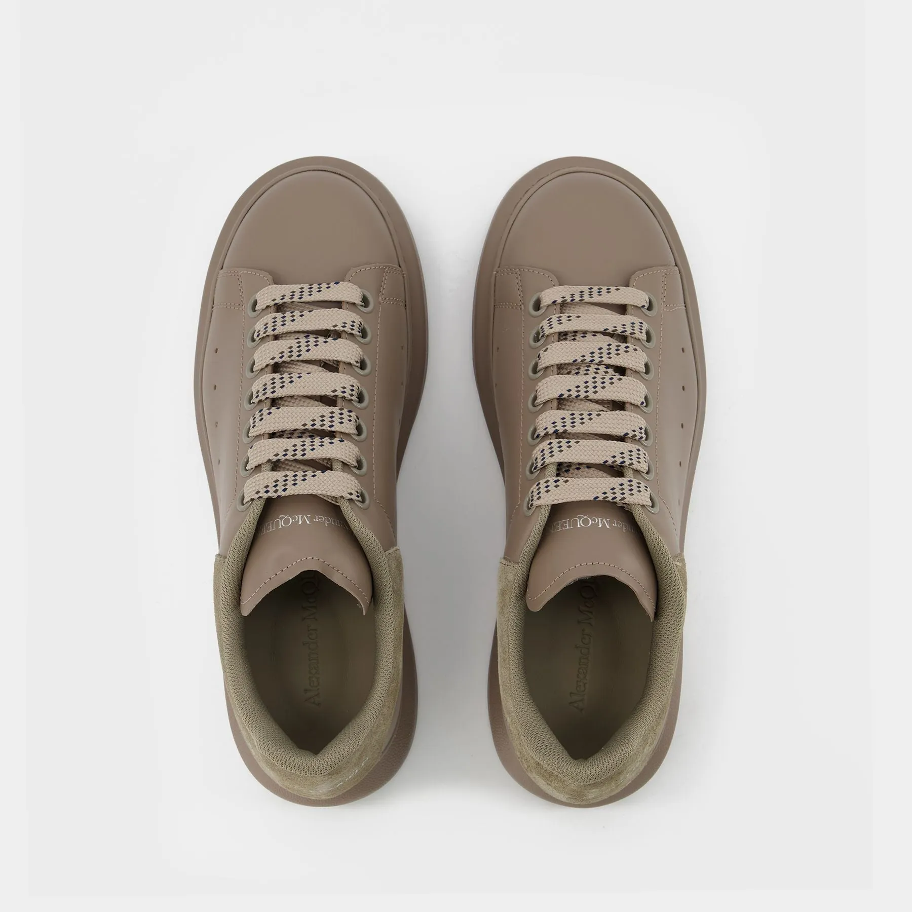 Alexander McQueen  Oversized  Sneakers - Alexander Mcqueen - Pewter - Leather
