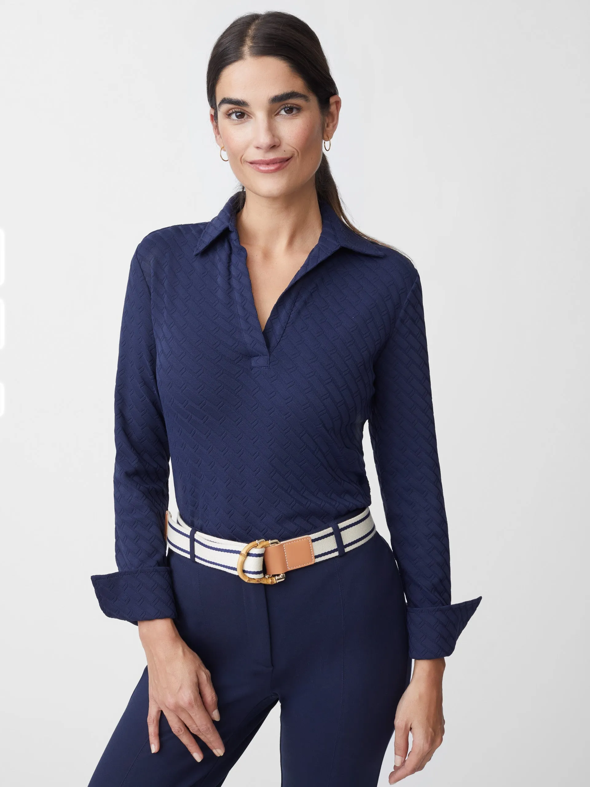 Alfie Tunic in Fernwood Geo Jacquard