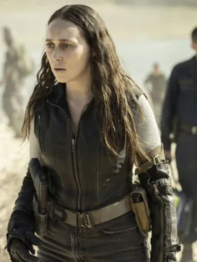 Alicia Clark Fear the Walking Dead 2022 Leather Vest