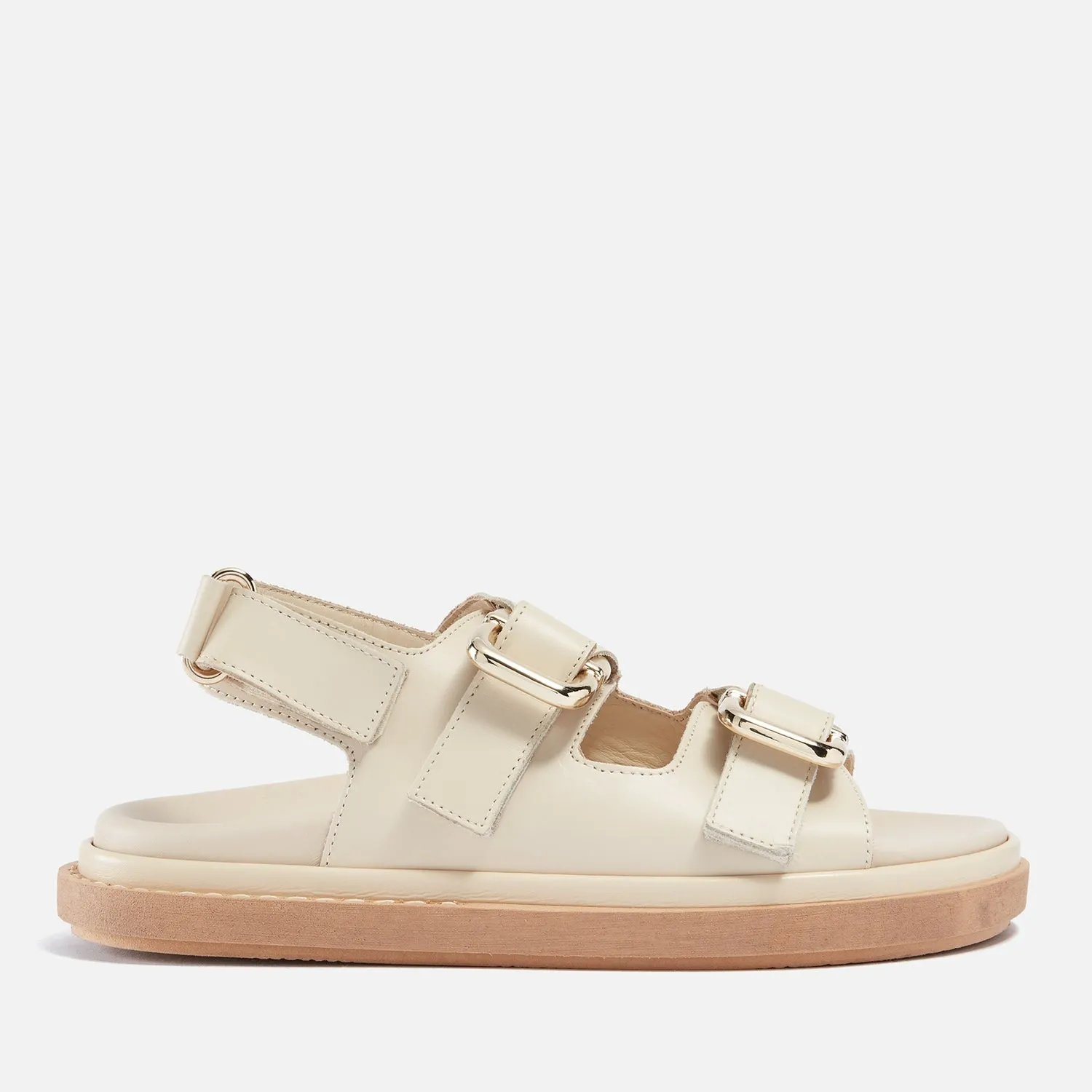 ALOHAS Women's Harper Leather Double Strap Sandals