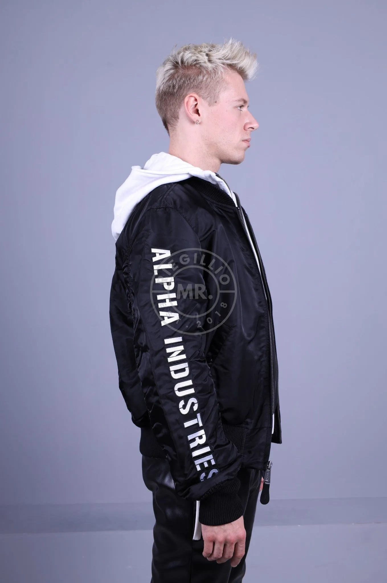 Alpha Industries MA-1 ZH D-Tec SE Jacket - Black / White