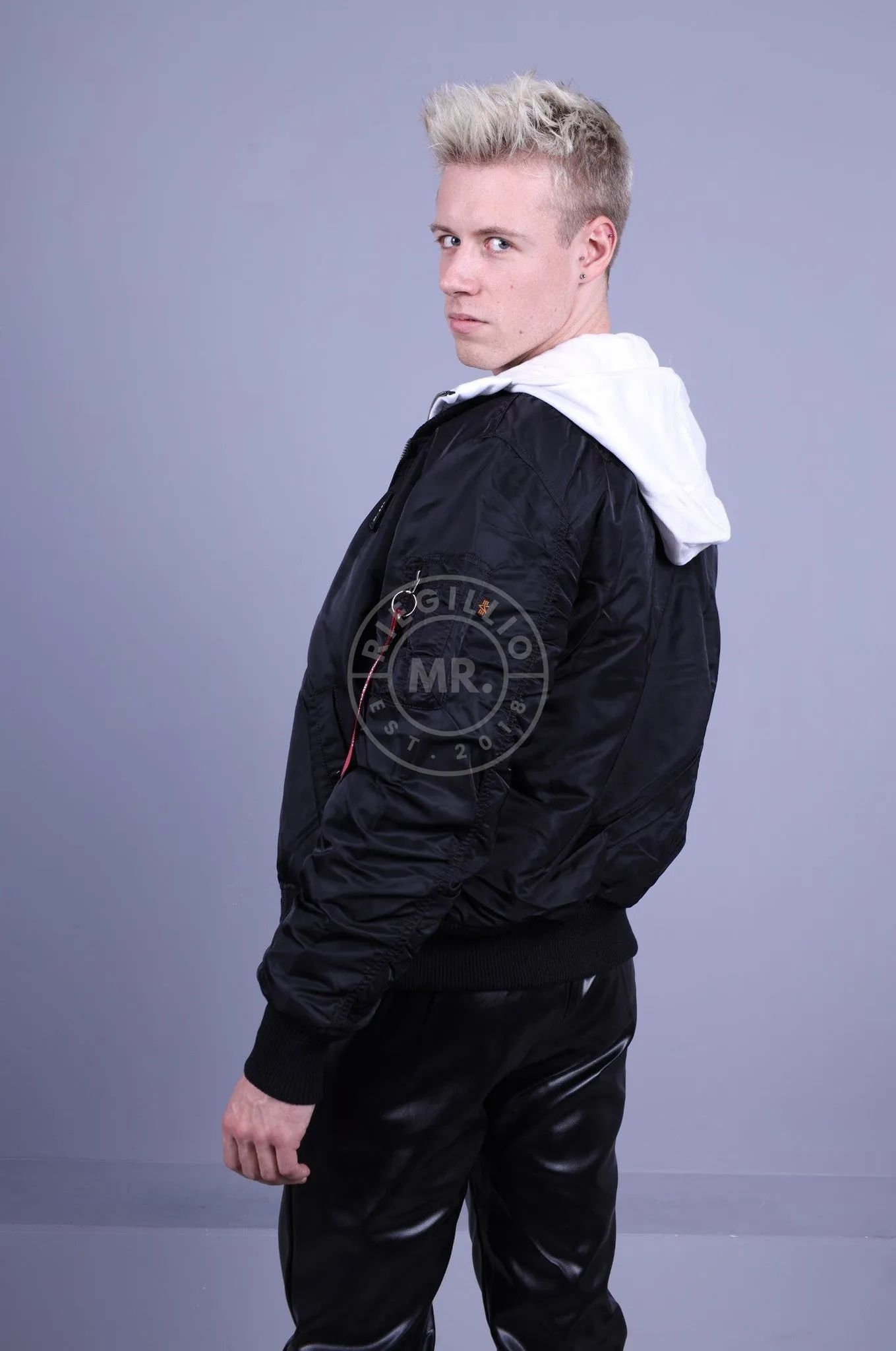 Alpha Industries MA-1 ZH D-Tec SE Jacket - Black / White