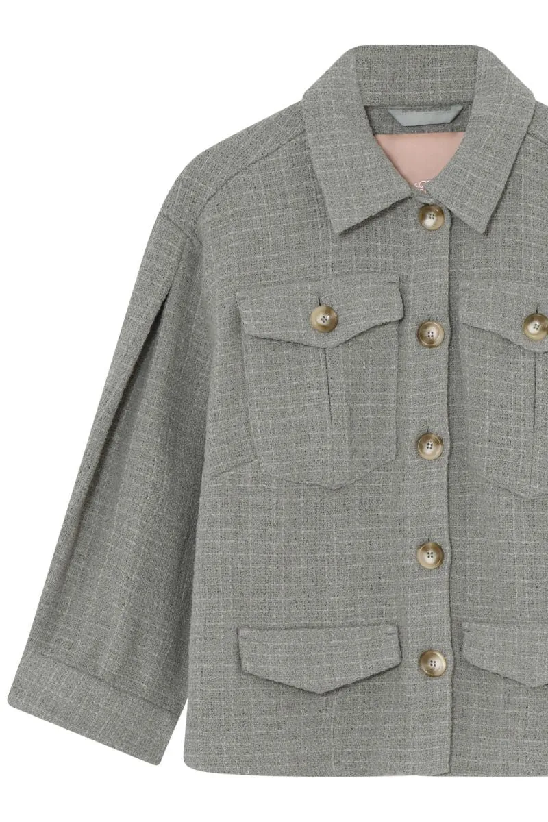 Amali Casual jacket 52303 | Dusty Grass | Jakke fra Gustav