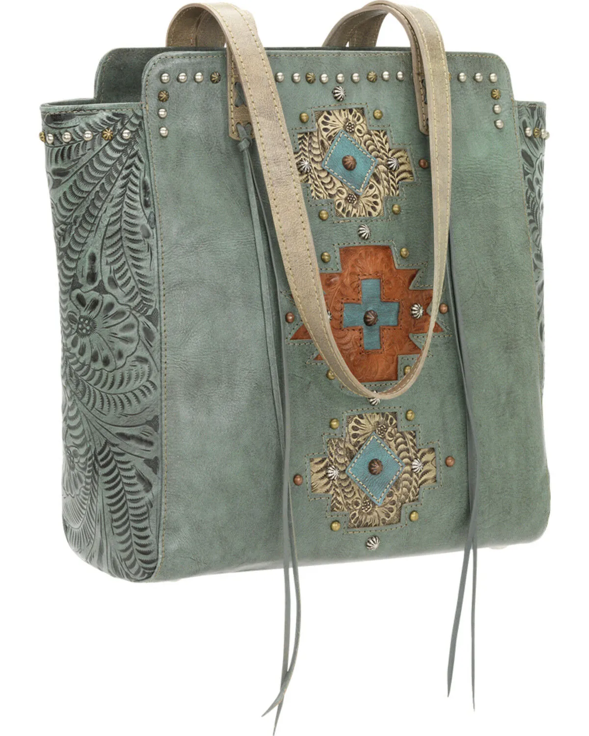 American West Navajo Soul Zip Top Tote