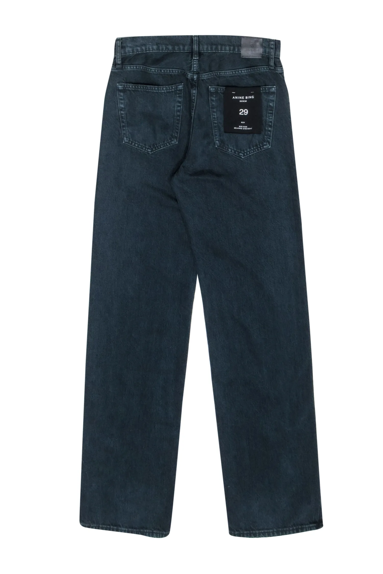 Anine Bing- Dark Wash Mid Rise Relaxed Jeans Sz 8