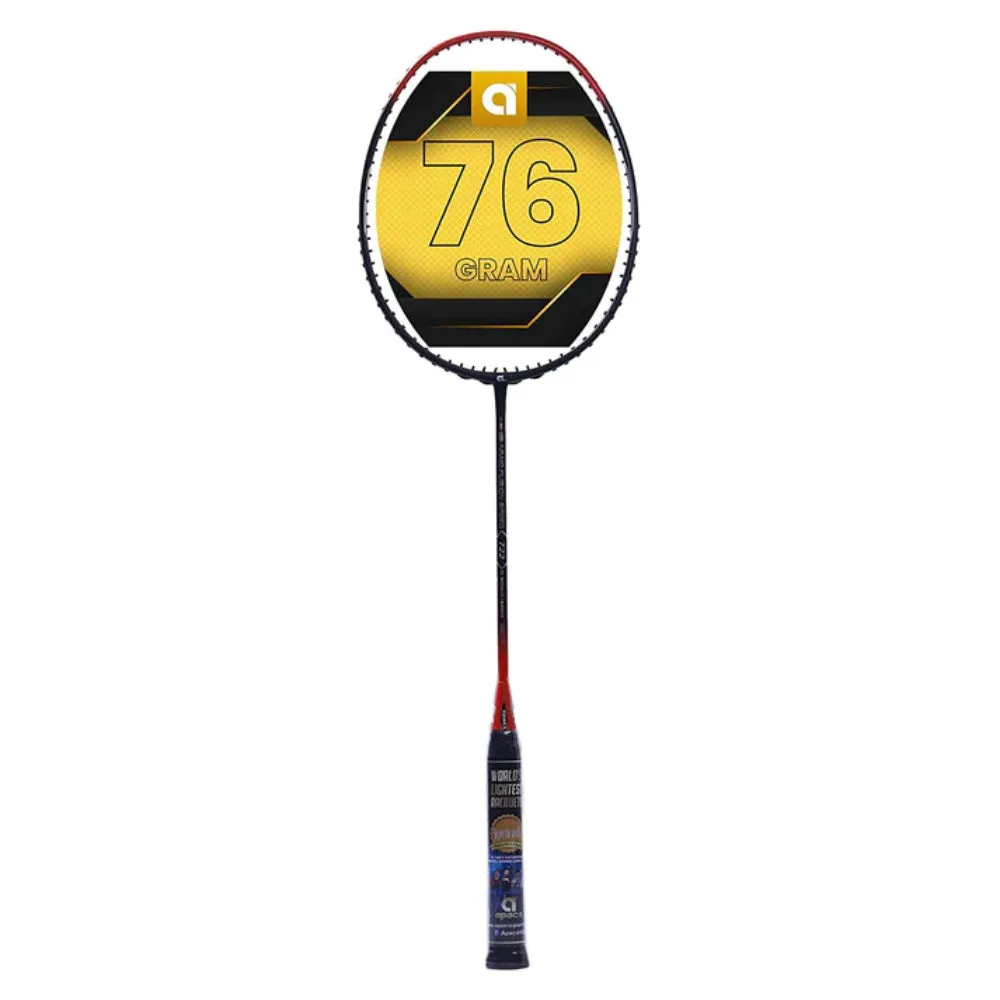 APACS Nano Fusion Speed 722 Unstrung Badminton Racquet (Black/Red)