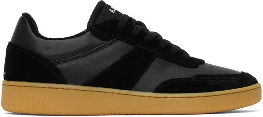 A.P.C. Black Plain Sneakers
