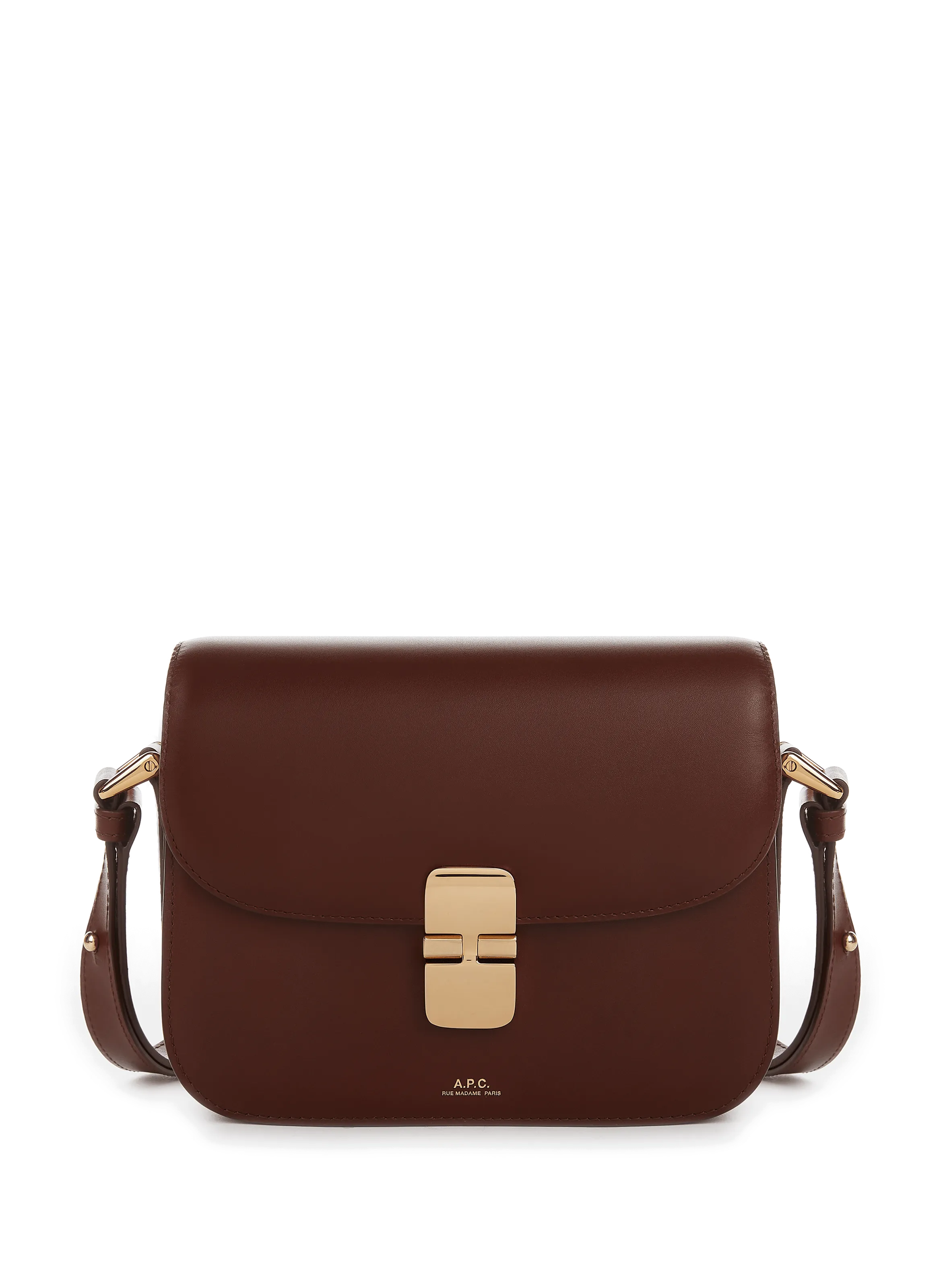A.P.C.  Grace small leather bag - Brown